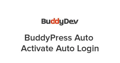 BuddyPress Auto Activate Auto Login