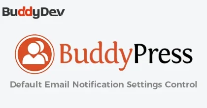 BuddyPress Default Email Notification Settings Control