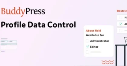 BuddyPress Profile Data Control