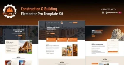 Buildlux - Construction Elementor Pro Template Kit