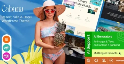 Cabana 1.0 – Resort, Villa & Hotel WordPress Theme