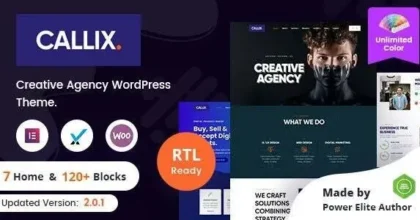 Callix Creative Agency WordPress Theme