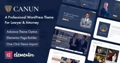 Canun – Lawyer & Attorney WordPress Theme