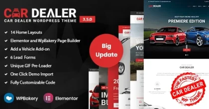 Car Dealer Automotive WordPress Theme – Responsive