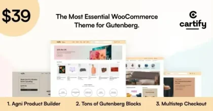 Cartify WooCommerce Gutenberg WordPress Theme