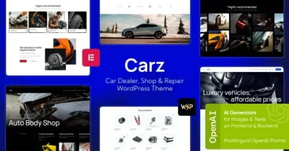 Carz - Car Dealer, Shop & Repair WordPress Theme