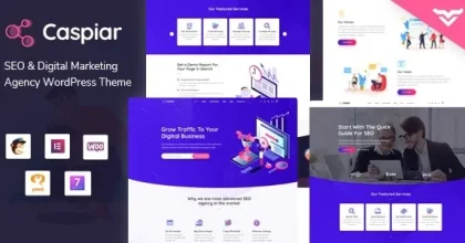 Caspiar - Digital Marketing & Agency WordPress Theme