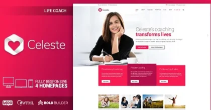 Celeste – Life Coach & Therapist WordPress Theme