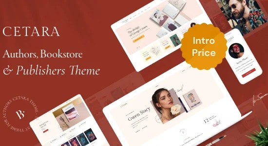 Cetara - Beautiful WordPress Theme for Authors