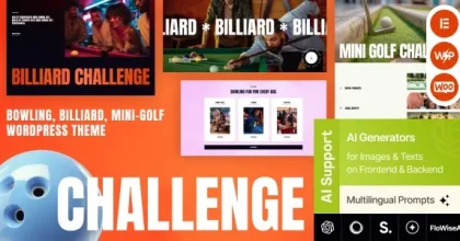 Challenge – Bowling, Billiard & Mini-Golf WordPress Theme