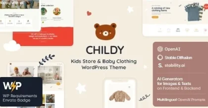 Childy - Kids Store & Baby Clothing WordPress Theme