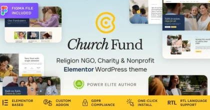 Church Fund - Religion, NGO & Charity WordPress Theme