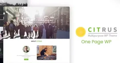 Citrus – One Page WordPress Theme