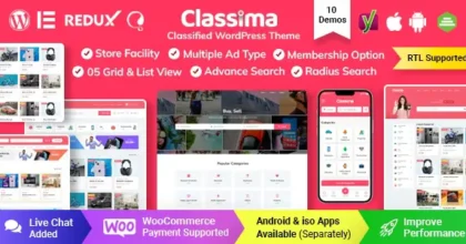 Classima Classified Ads WordPress Theme
