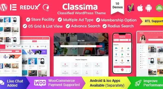 Classima Classified Ads WordPress Theme