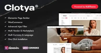 Clotya Fashion Store eCommerce Theme