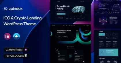 Coindox - ICO & Crypto Landing WordPress Theme