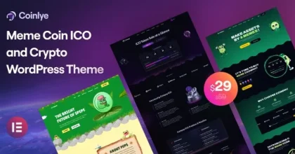 Coinlye - Meme coin ICO & Crypto WordPress Theme