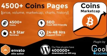 Coins MarketCap WordPress Cryptocurrency Plugin