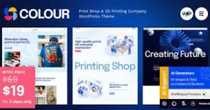 Color – Print Shop & 3D Printing Company WordPress Theme