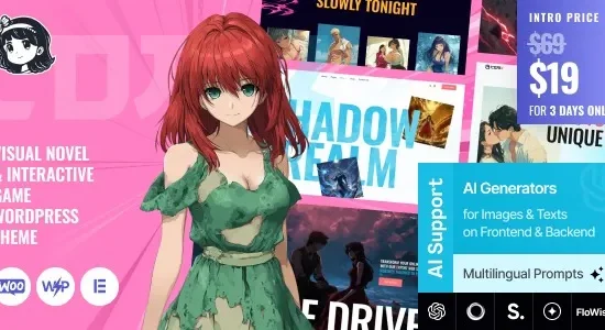 ComX - Visual Novel & Interactive Game WordPress Theme