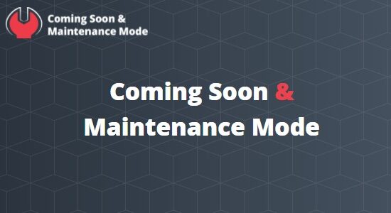 Coming Soon & Maintenance Mode PRO