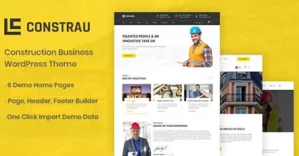 Constrau- Construction Business WordPress Theme