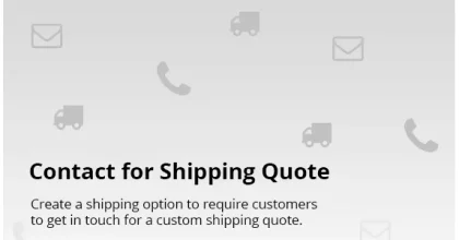 Contact for Shipping Quote for WooCommerce
