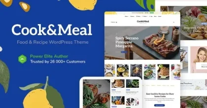 Cook&Meal – Food Blog & Recipe WordPress Theme