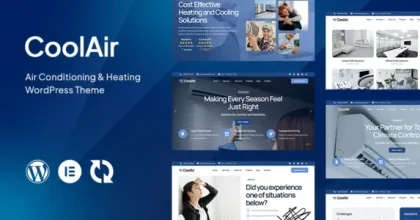 Coolair - Air Conditioning & Heating HVAC WordPress Theme