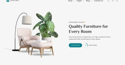 Couchly – Furniture Store WooCommerce Elementor Template Kit
