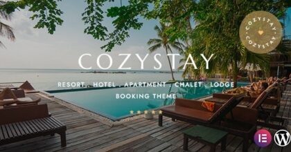 CozyStay Hotel Booking WordPress Theme