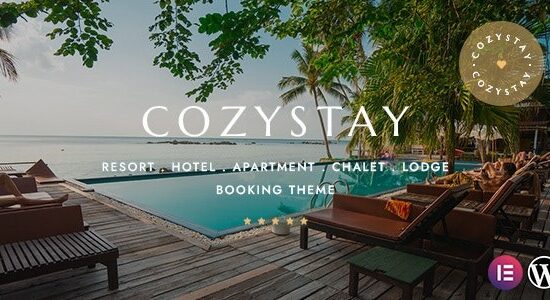 CozyStay Hotel Booking WordPress Theme