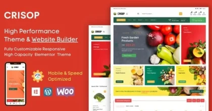 Crisop Elementor Grocery Store & Food WooCommerce Theme