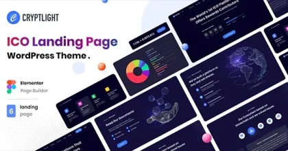 Cryptlight - ICO Landing Page WordPress Theme