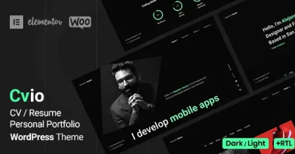 Cvio - Personal Portfolio WordPress Theme