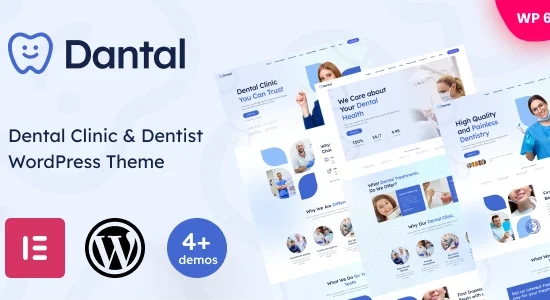 Dantal Dental Clinic & Dentist WordPress Theme