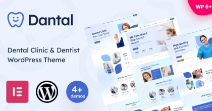 Dantal Dental Clinic & Dentist WordPress Theme