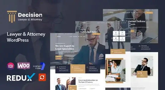 Decision - Law & Lawyer WordPress Theme