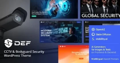 Def – CCTV & Bodyguard Security WordPress Theme