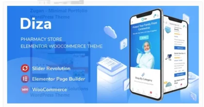 Diza v1.2.16 - Pharmacy Store Elementor WooCommerce Them