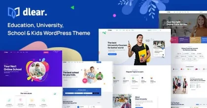 Dlear – Education, University & School WordPress Theme