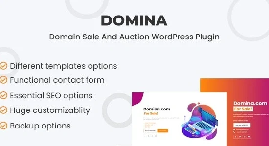 Domina Domain For Sale & Auction Plugin