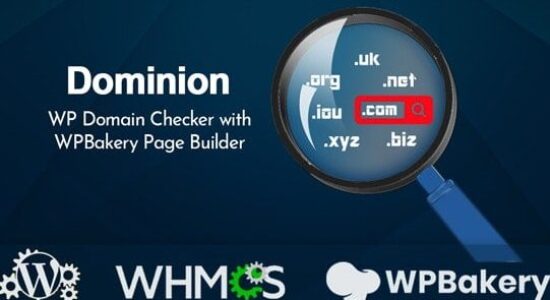 Dominion WP Domain Checker with WPBakery Page Builder