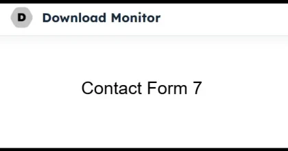 Download Monitor Contact Form 7