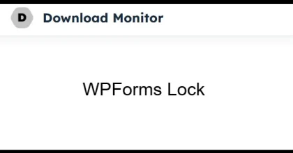 Download Monitor WPForms Lock