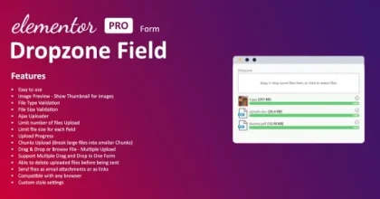 Dropzone Field For Elementor Form
