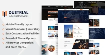 Dustrial 5.0.0 – Factory & Industrial WordPress Theme