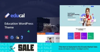 Educal - Online Courses & Education WordPress Theme + RTL