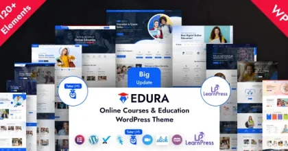 Edura – Online Courses & Education WordPress Theme